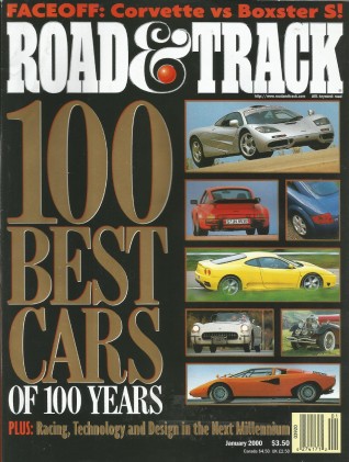 ROAD & TRACK 2000 JAN - TOP 100 CARS EVER, X5, LS2